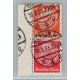 ALEMANIA 1933 ESTAMPILLAS SE-TENANT ZUSAMMENDRUCKE USADO QUE ES MUCHO MAS ESCASO S112 FILIGRANA HEXAGONOS 80 EUROS